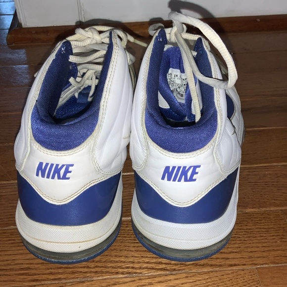 Nike High Top Air Max Blue and White Sneakers Size 12 - Picture 11 of 14